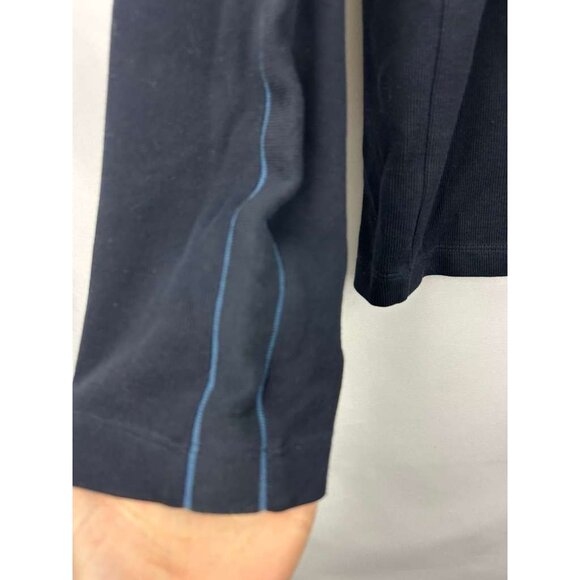 Boss Hugo Boss Men's Size XL 1/4 Zip Navy Blue Pullover Sweater Regular Fit - Picture 14 of 16